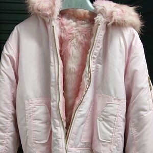 Members Only Pink Fur-Lined Jacket